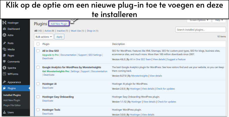 Click the option to add a new plugin -nl
