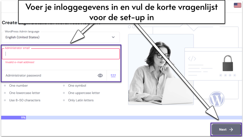 Enter your login details and answer-nl