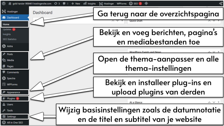 Return the overview page-nl