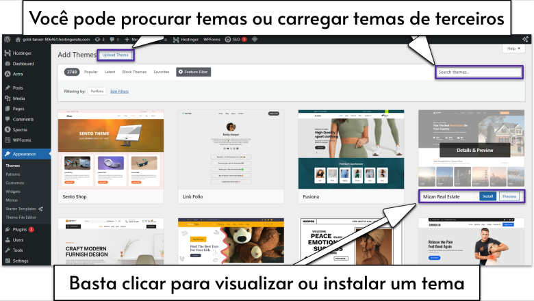 You can search for themes or -pt