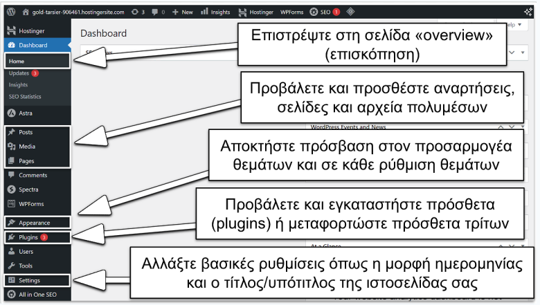 WordPress Dashboard Basics