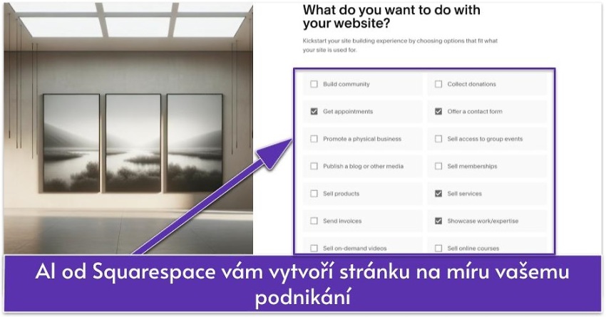AI od Squarespace vám vytvoří stránku na míru vašemu podnikání