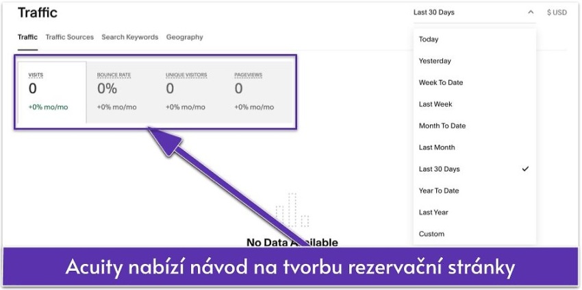 Acuity nabízí návod na tvorbu rezervační stránky