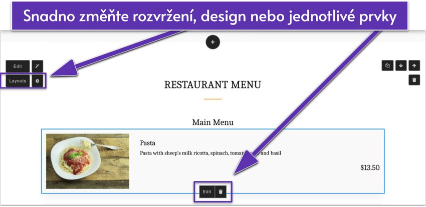 Jak změnit rozložení a prvky