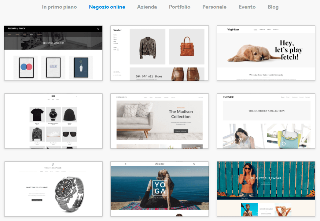 Weebly online store templates