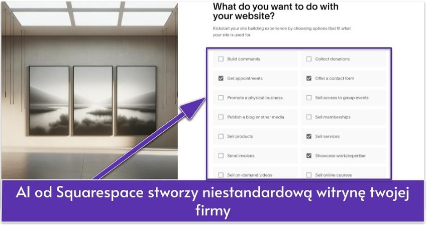 AI od Squarespace stworzy niestandardową witrynę twojej firmy