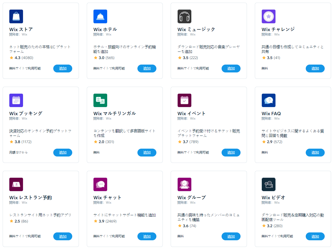 Wix 評判 21 人気なら質も良い