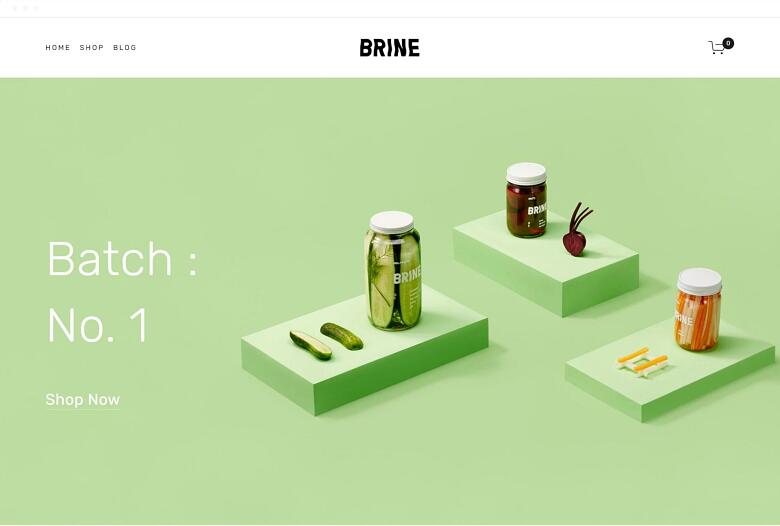 Squarespace Brine template