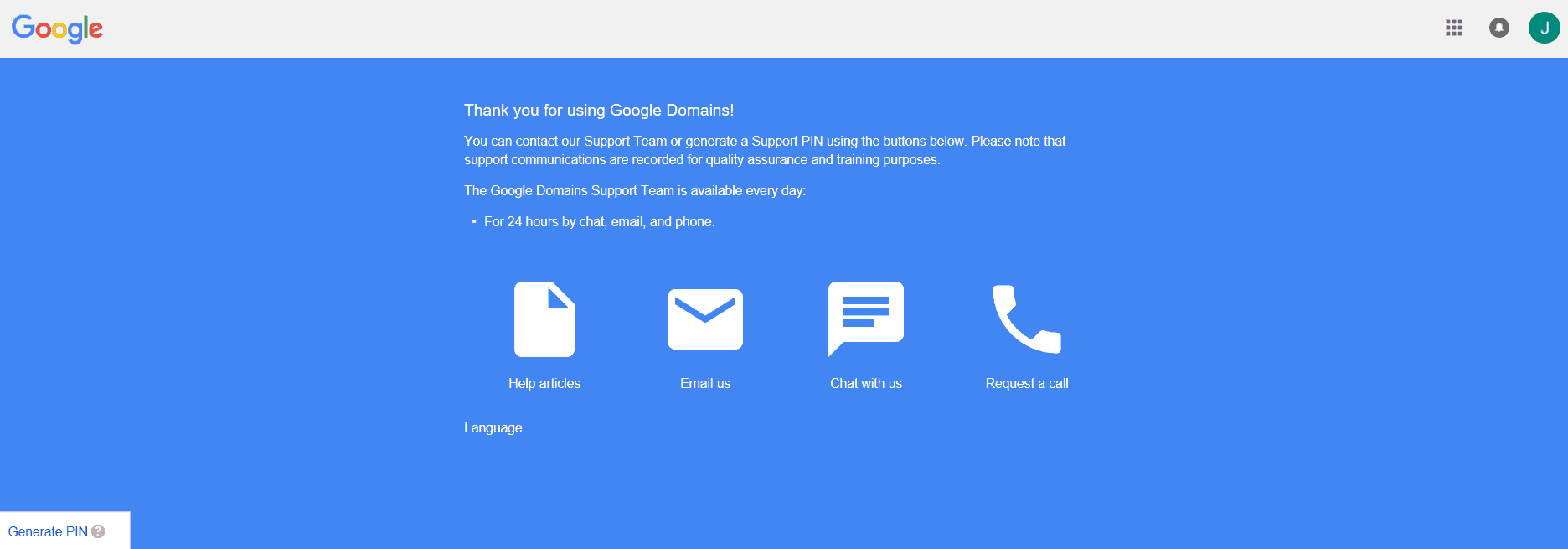 Google Domains' Customer Support Channels 