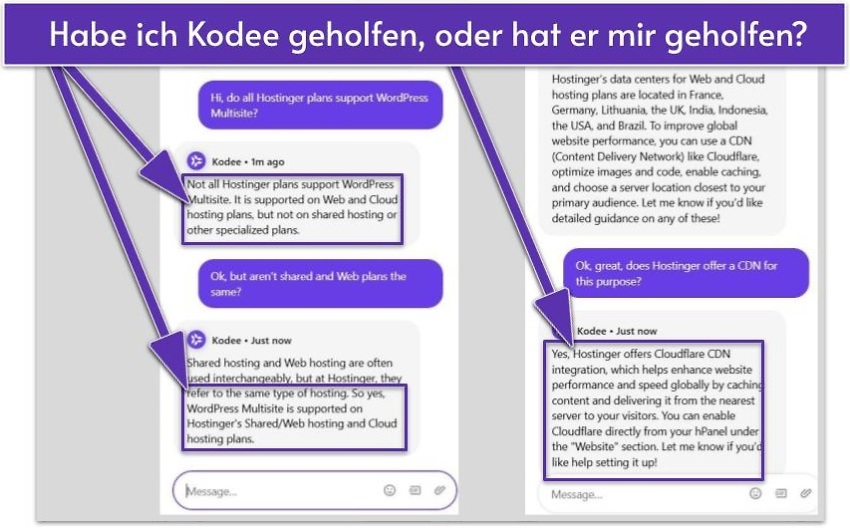 Habe ich Kodee geholfen, oder hat er mir geholfen