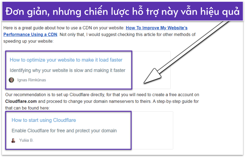 Screenshot of a Hostinger email support interaction