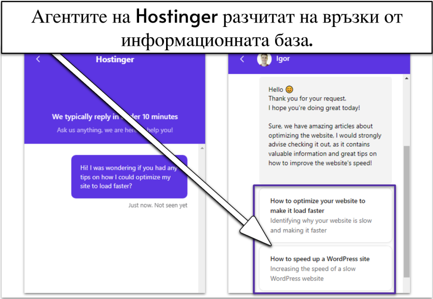 Hostinger agents rely on Knowledge-bg