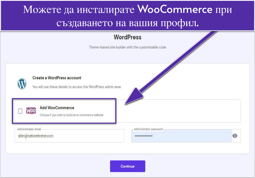 You can install WooCommerce when -bg