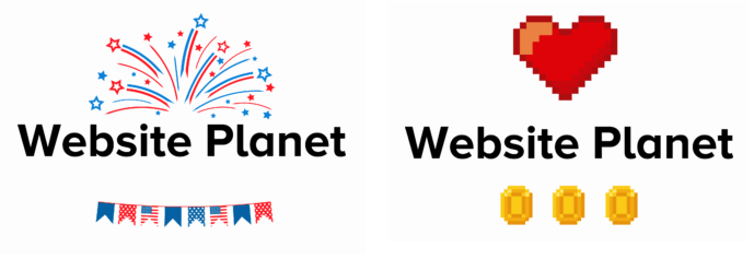 Example Website Planet logos created by Tailor Brands
