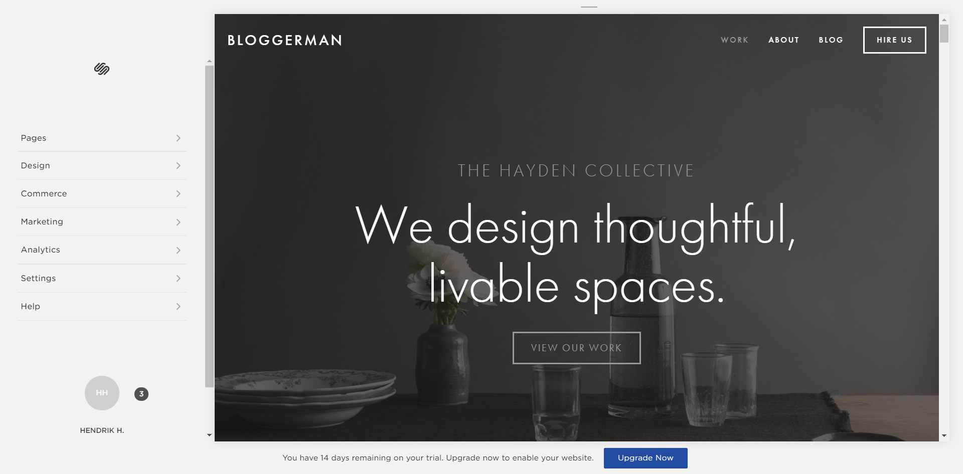 squarespace ease of use