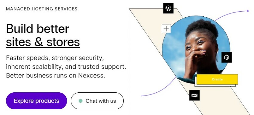 Nexcess home page detail