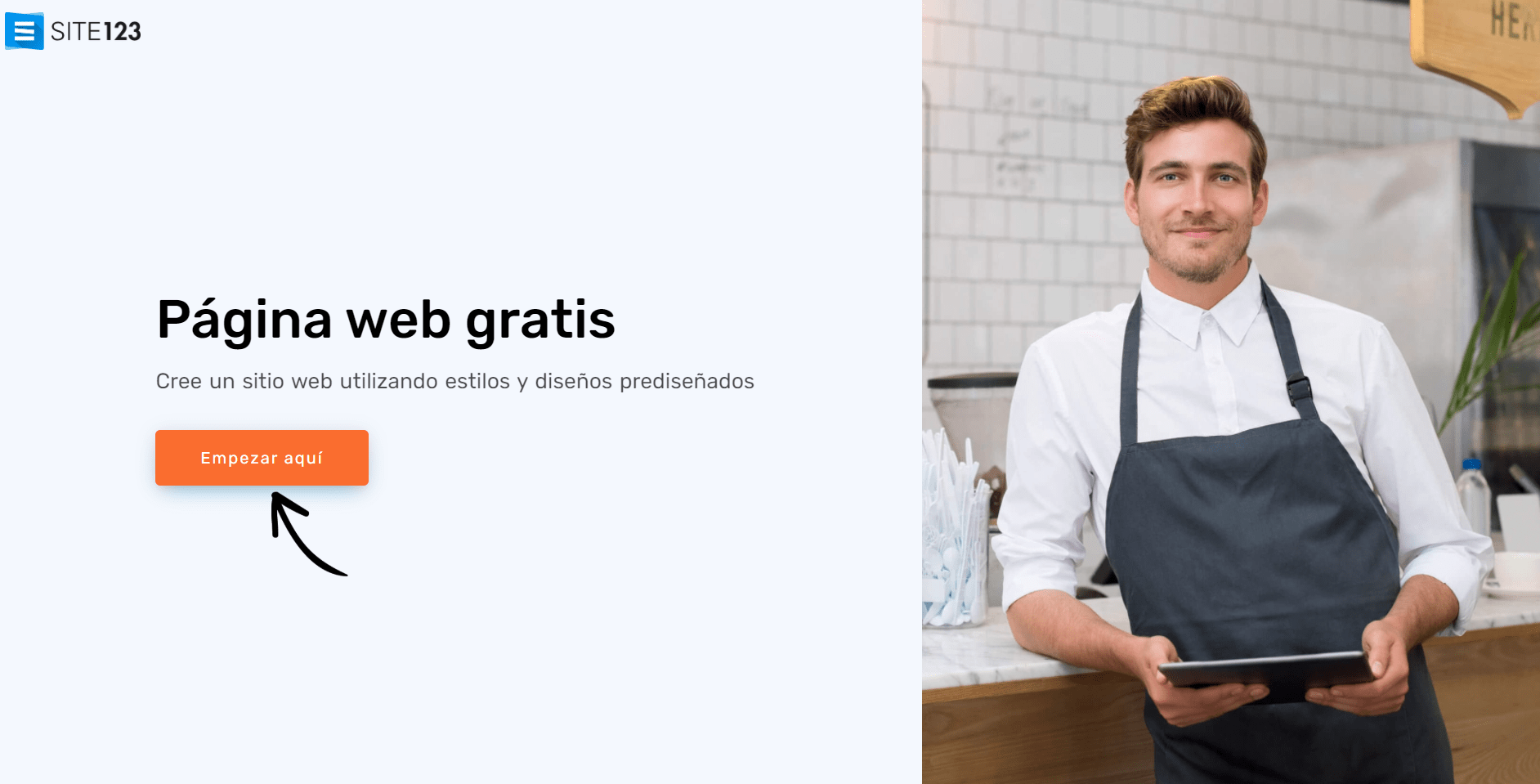 Site123 Homepage