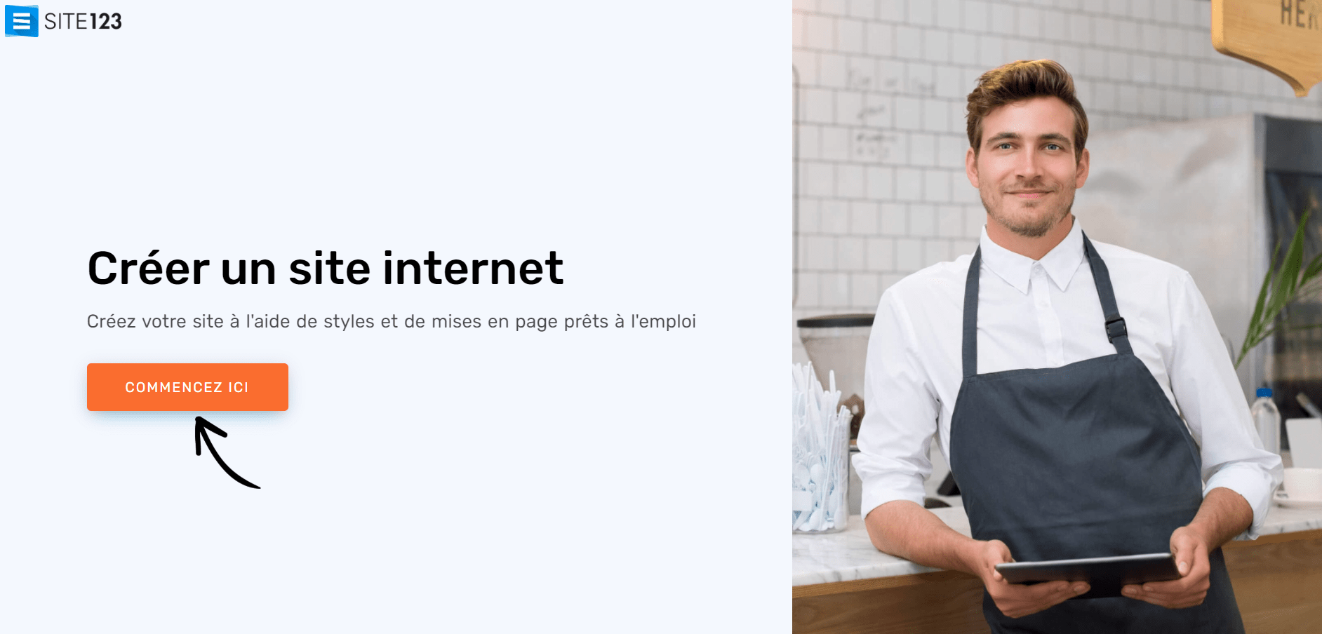 Site123 Homepage