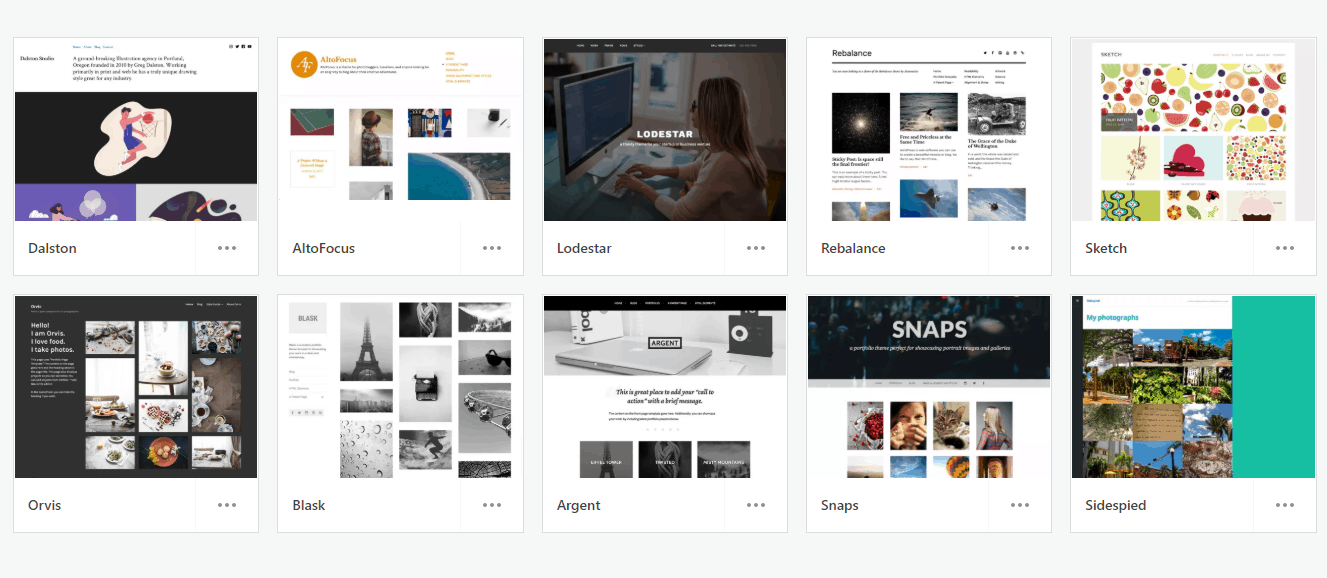 WordPress portfolio themes