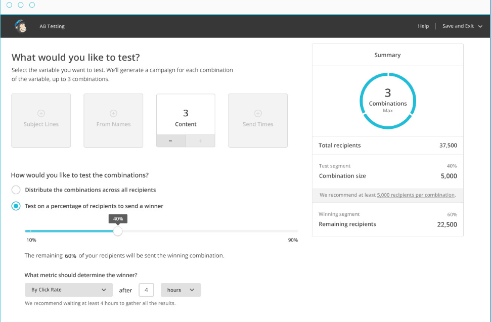 A/B test your email campaigns