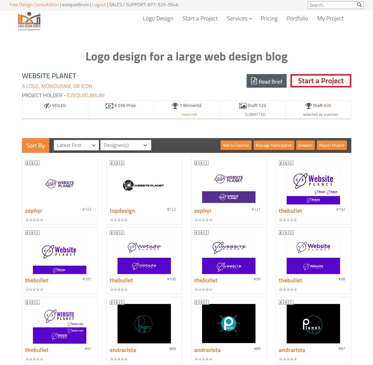 Logo Design Guru screenshot - logo concepts