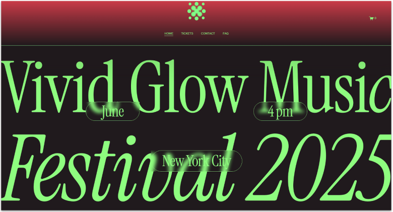 Squarespace Music Festival Template.