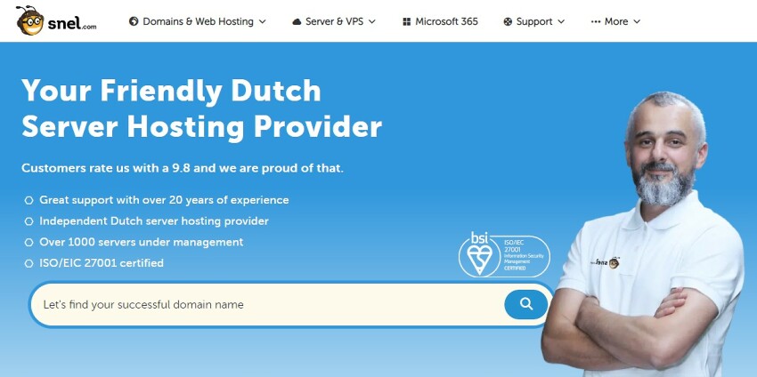 Snel, a web hosting provider in the Netherlands