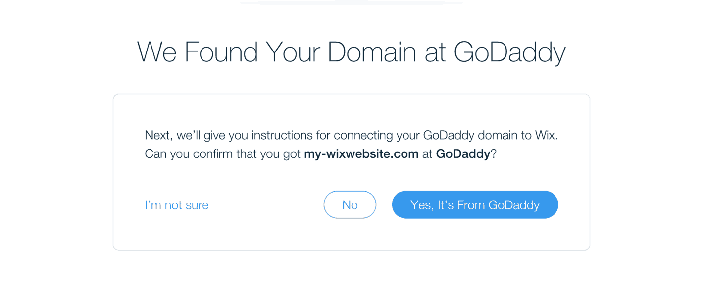 domain at GoDaddy