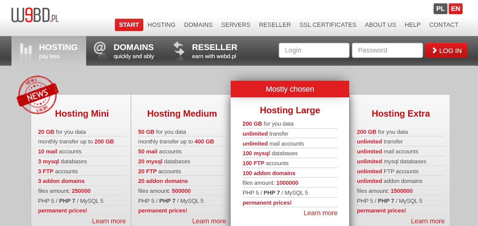 webd features