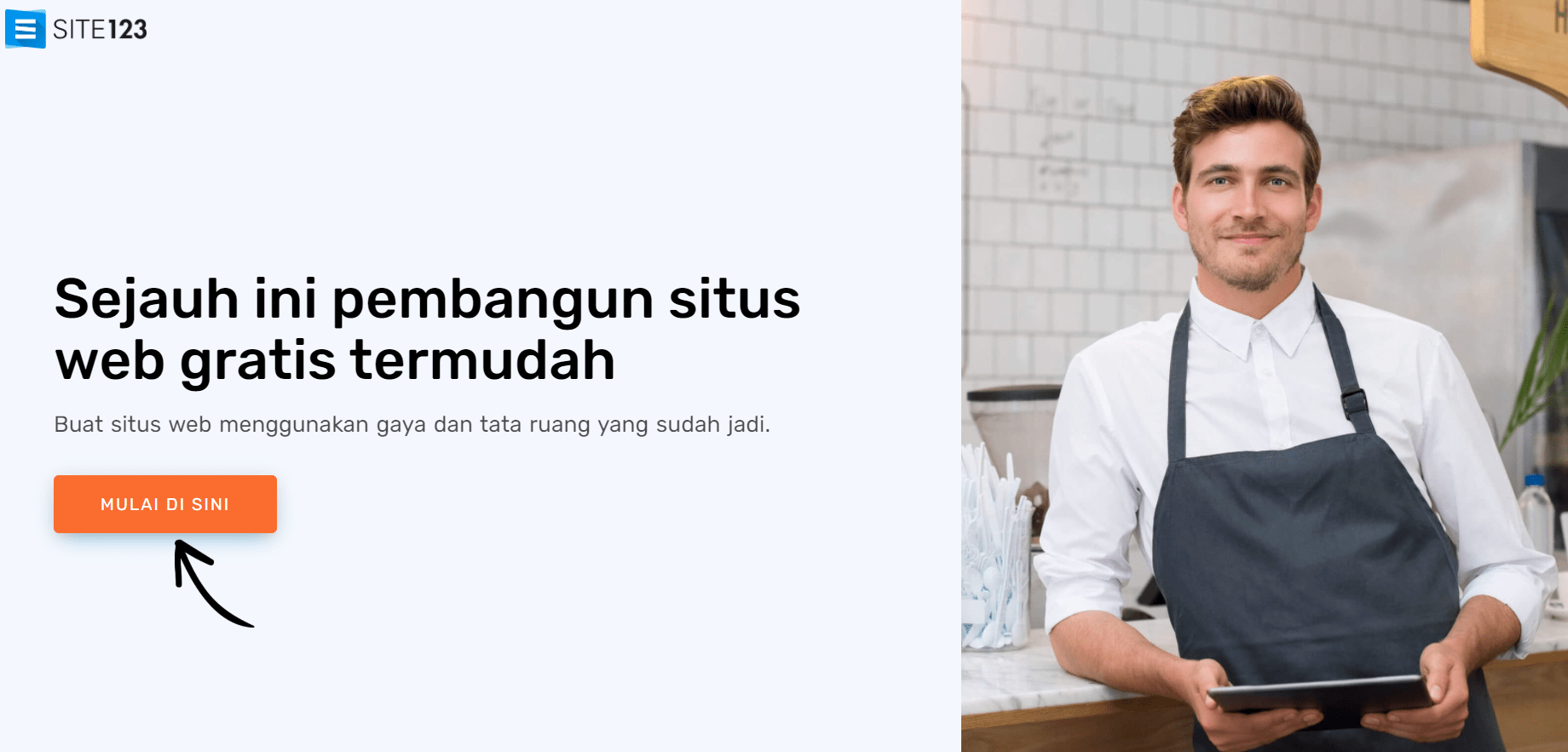 Site123 Homepage