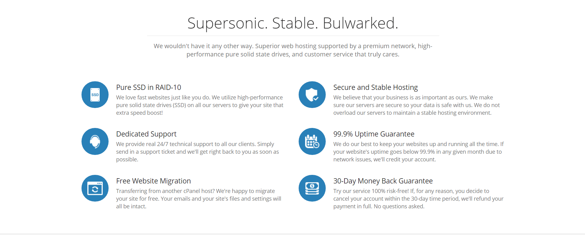 bulwarkhost-features