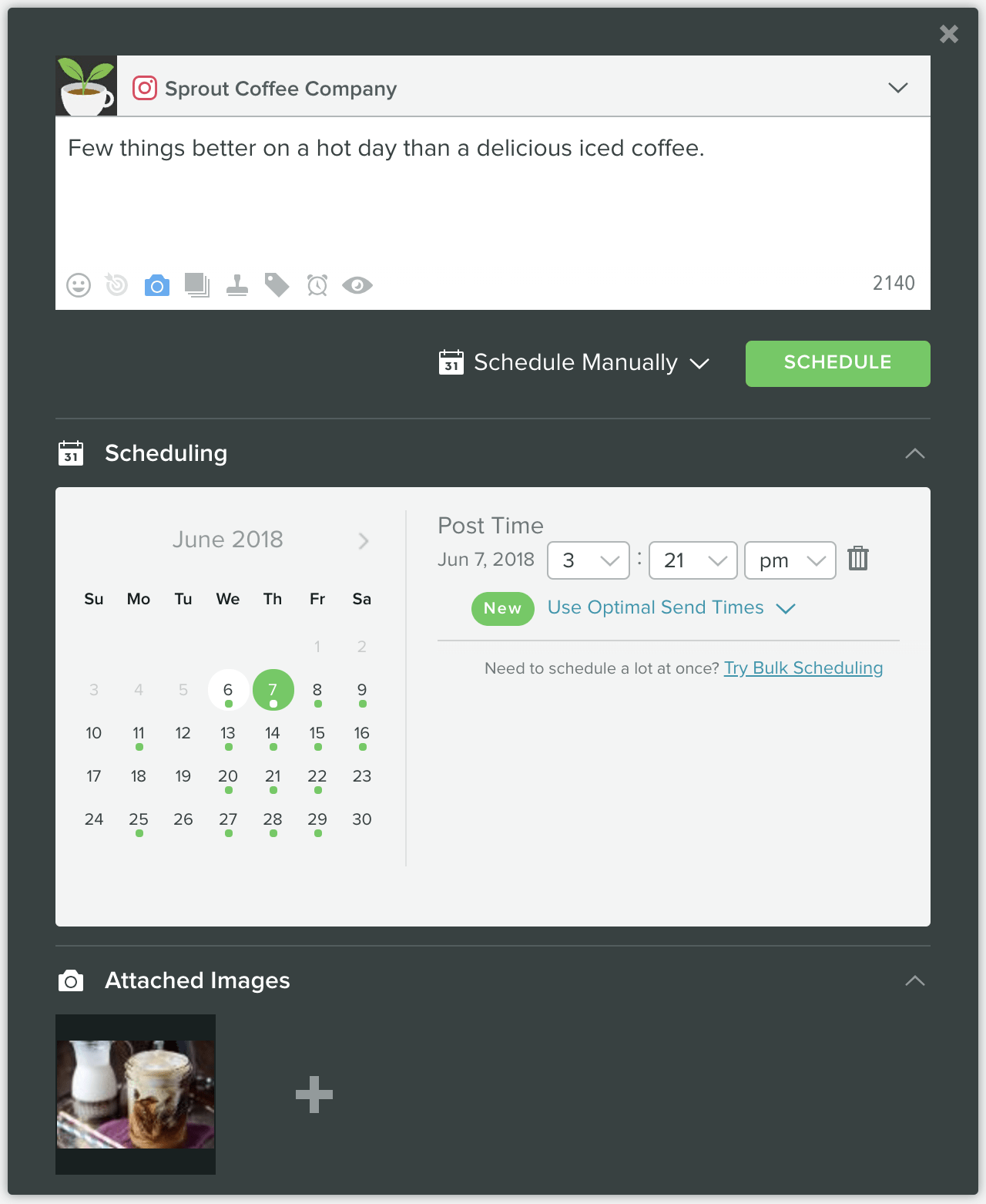 instagram post scheduler analytics