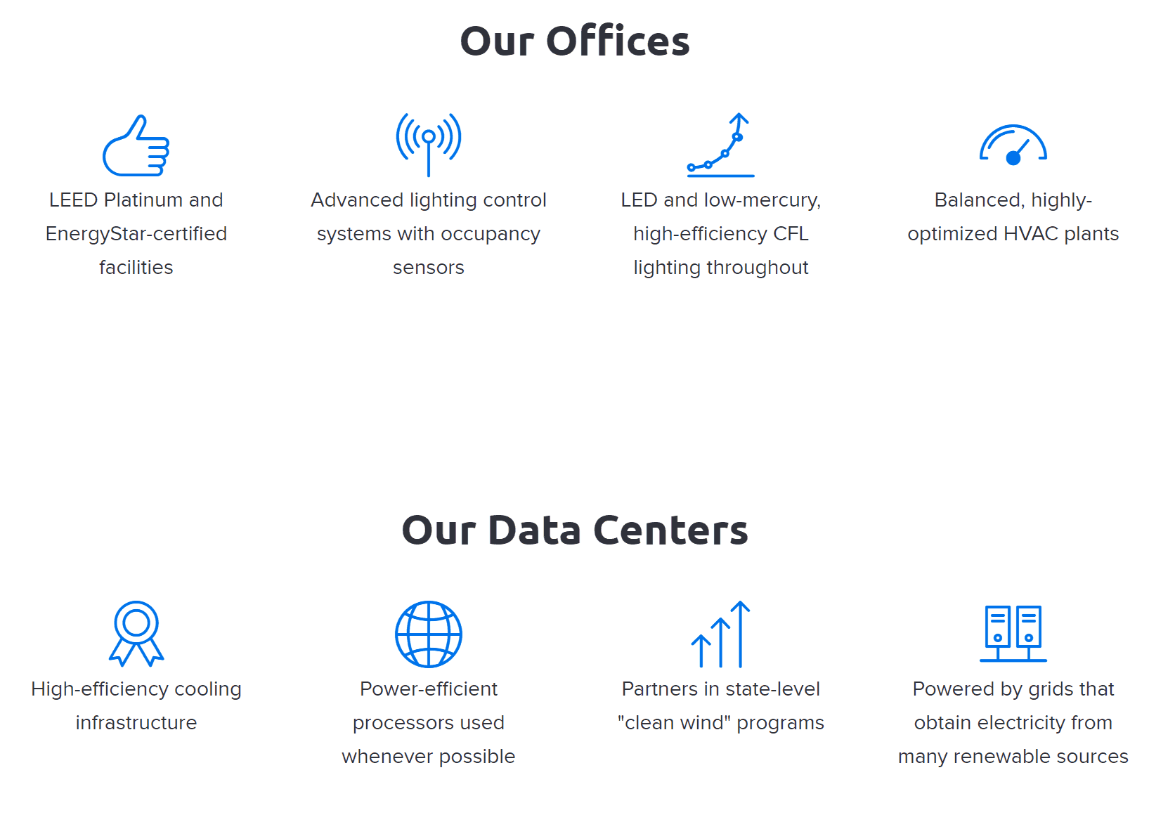 DreamHost green hosting features