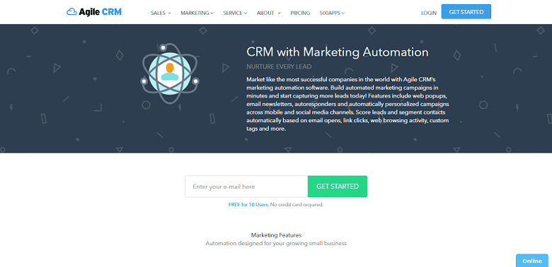 agile-crm-landing-page-features-incentives-testimonials-and-social-proof