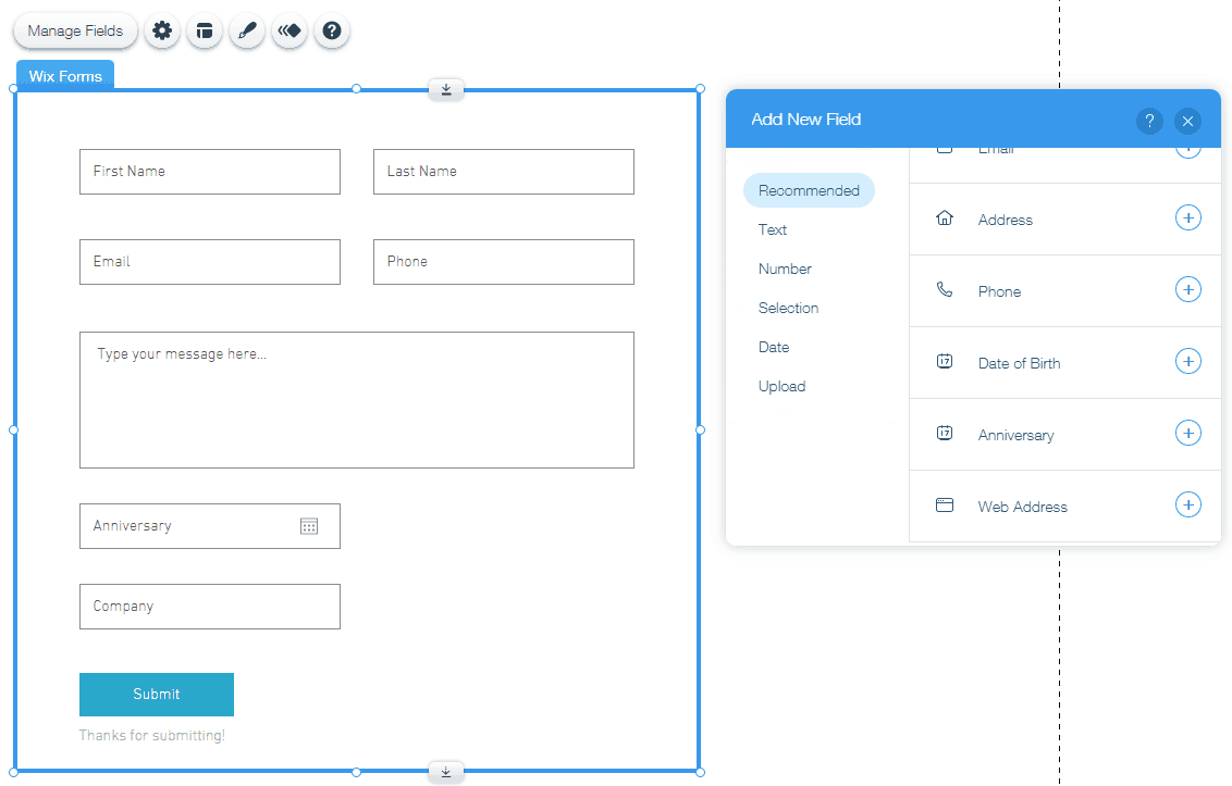 web form builder manual