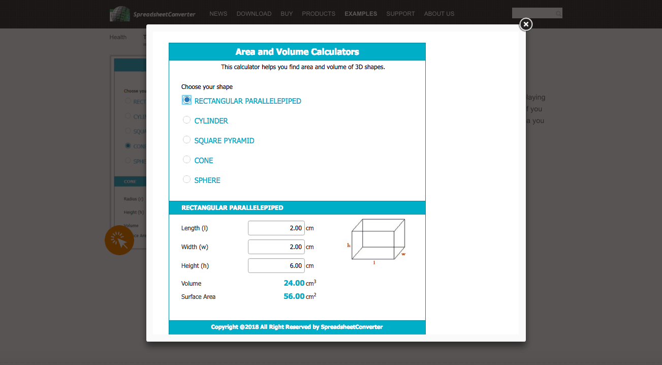 Create Online Calculators with Excel - SpreadsheetConverter