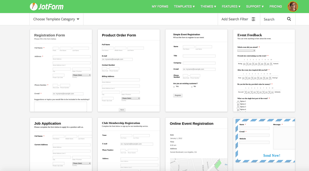 excel forms templates