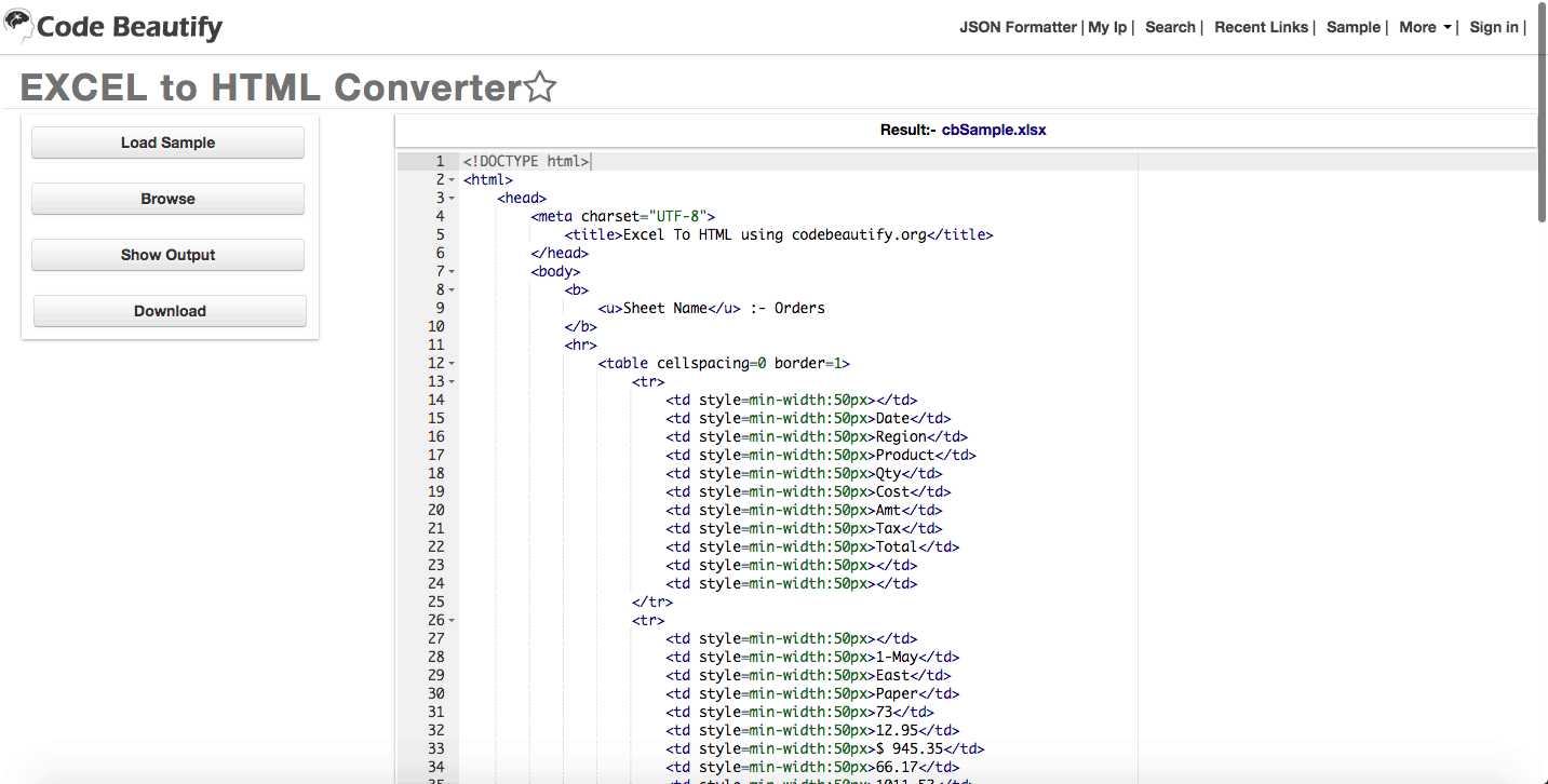 Create Online Calculators with Excel - SpreadsheetConverter