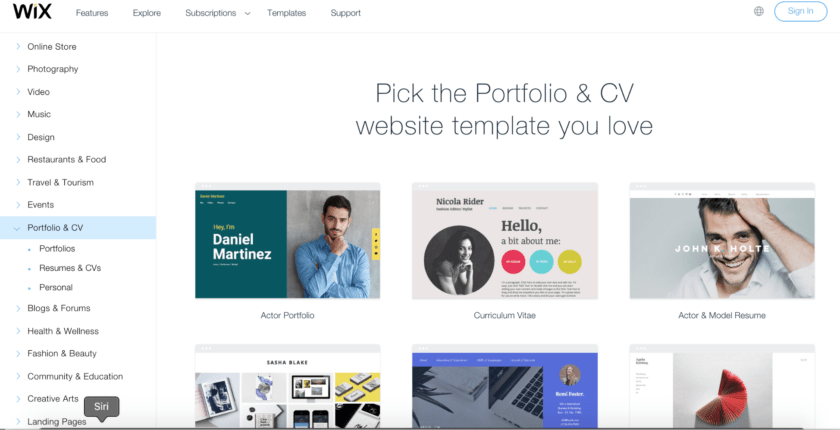 10 Best Wix Templates for Your Portfolio and Resume Website