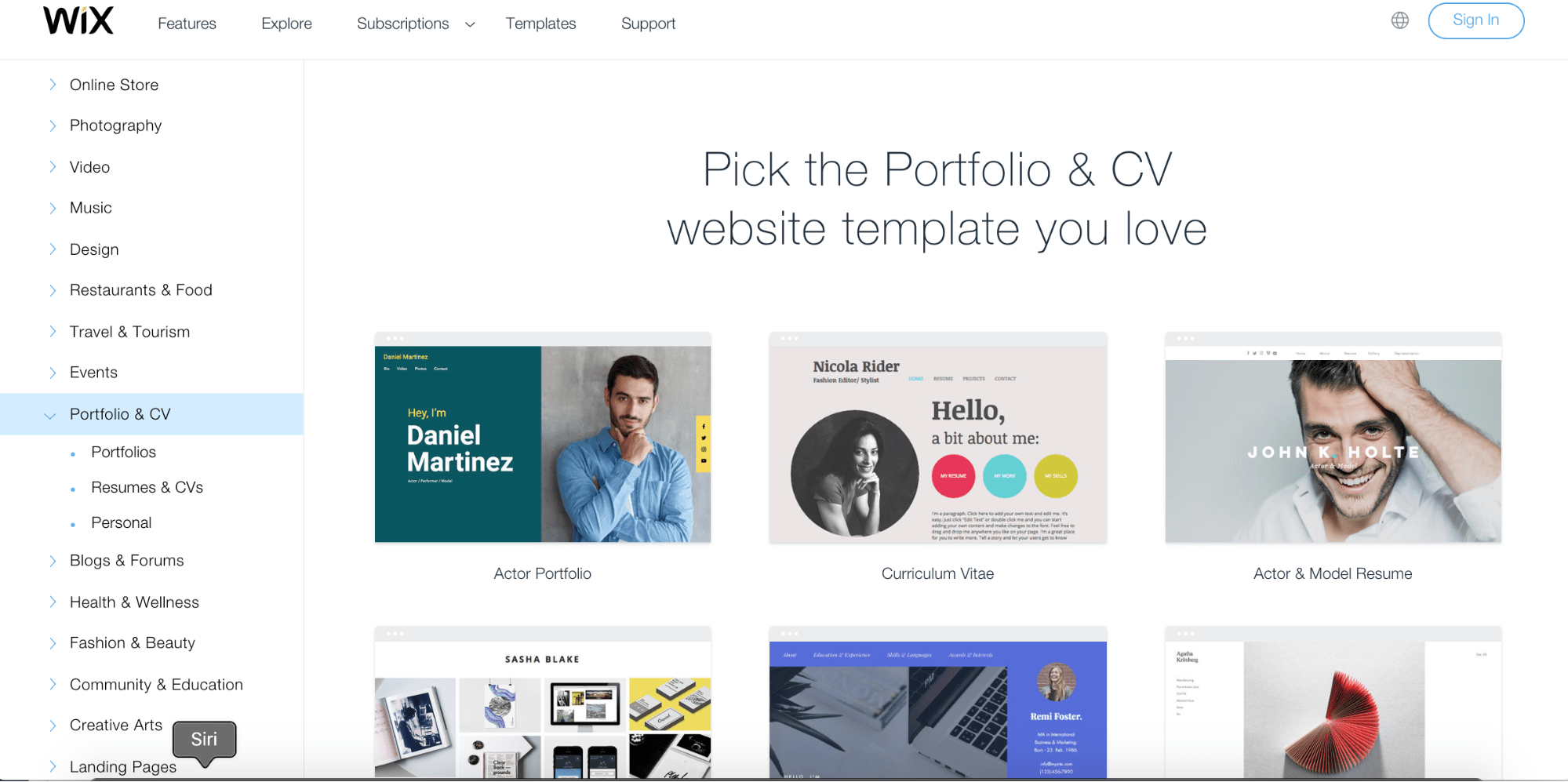 10 Best Wix Templates For Your Portfolio And Resume Website