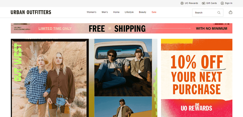 urban-outfitters'-email-sign-up-page