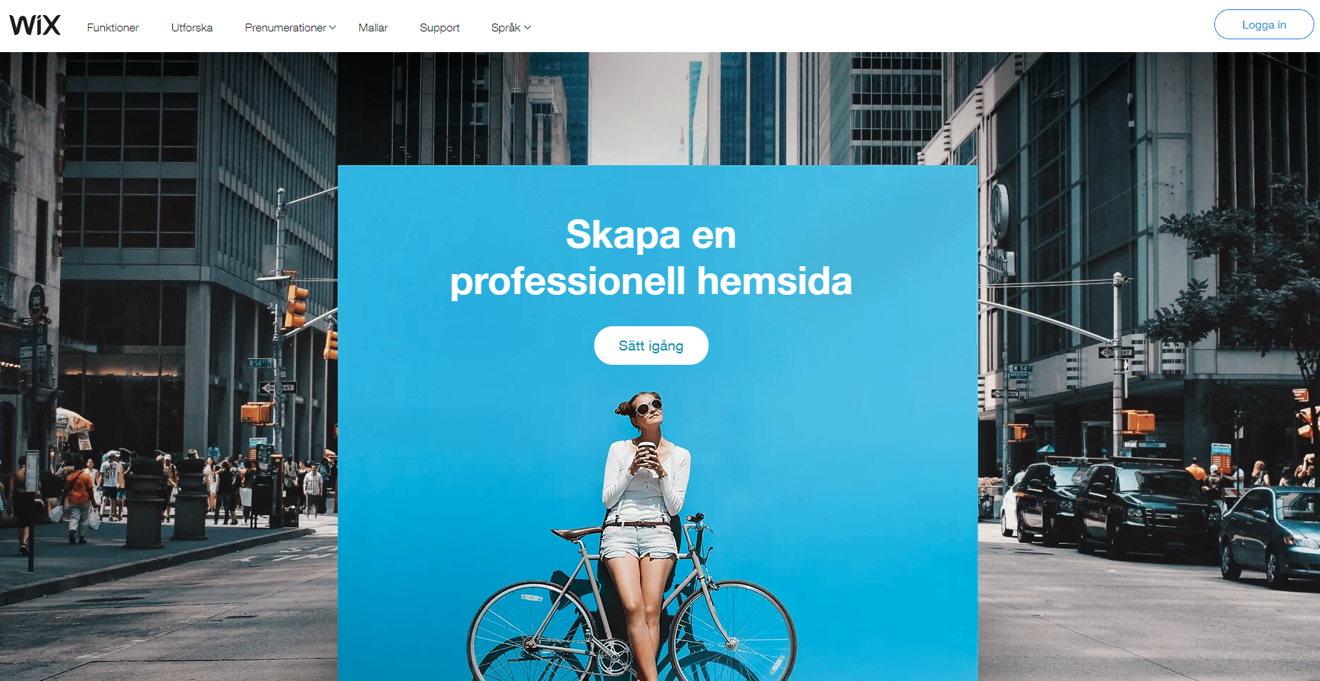 Wix homepage