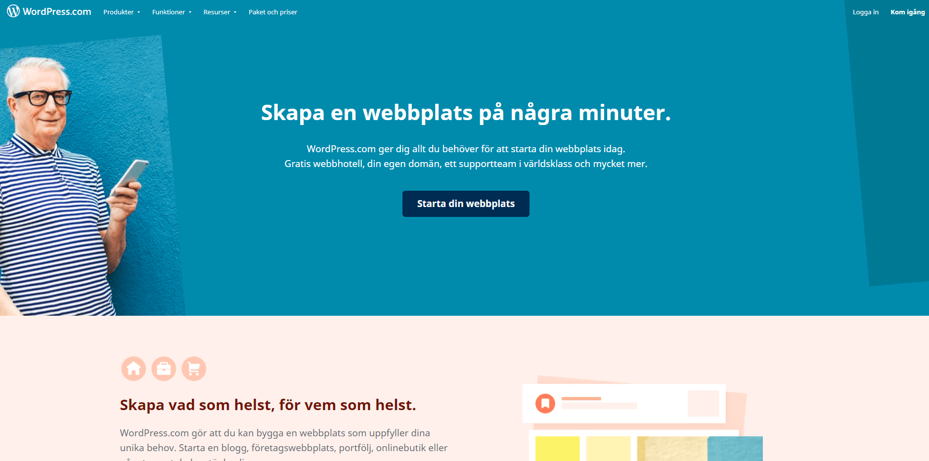 WordPress.com homepage