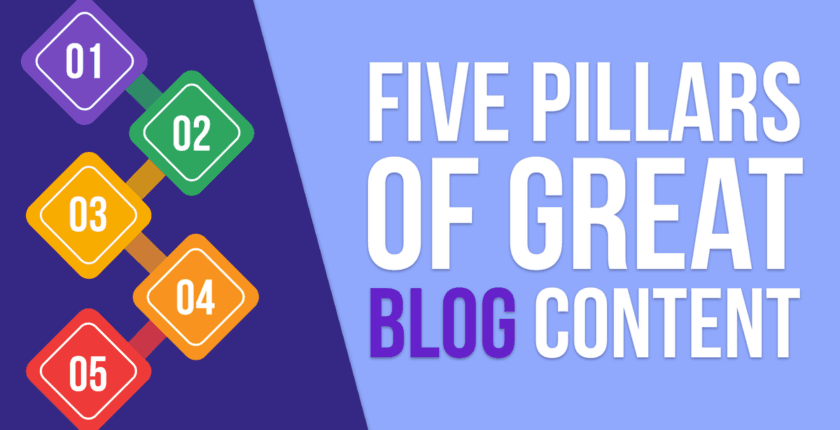 The Five Pillars of Writing Great Blog Content