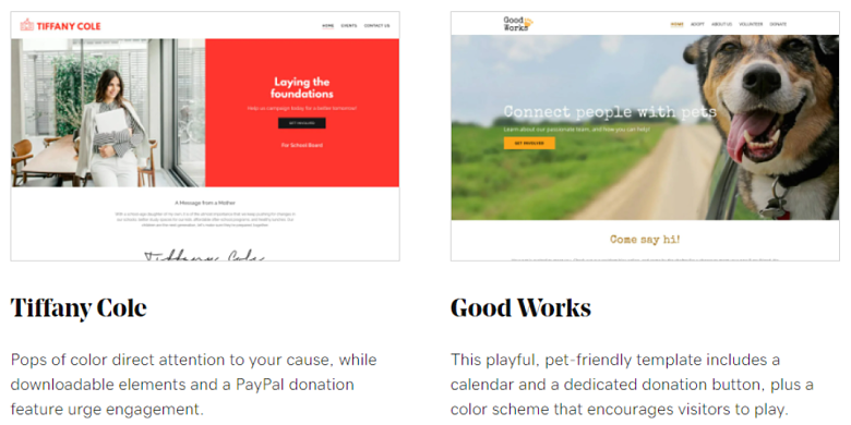 best website builder for nonprofit