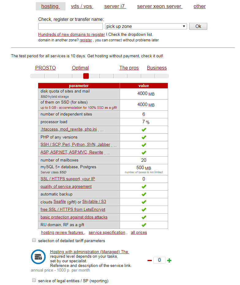 1Gb ru Features