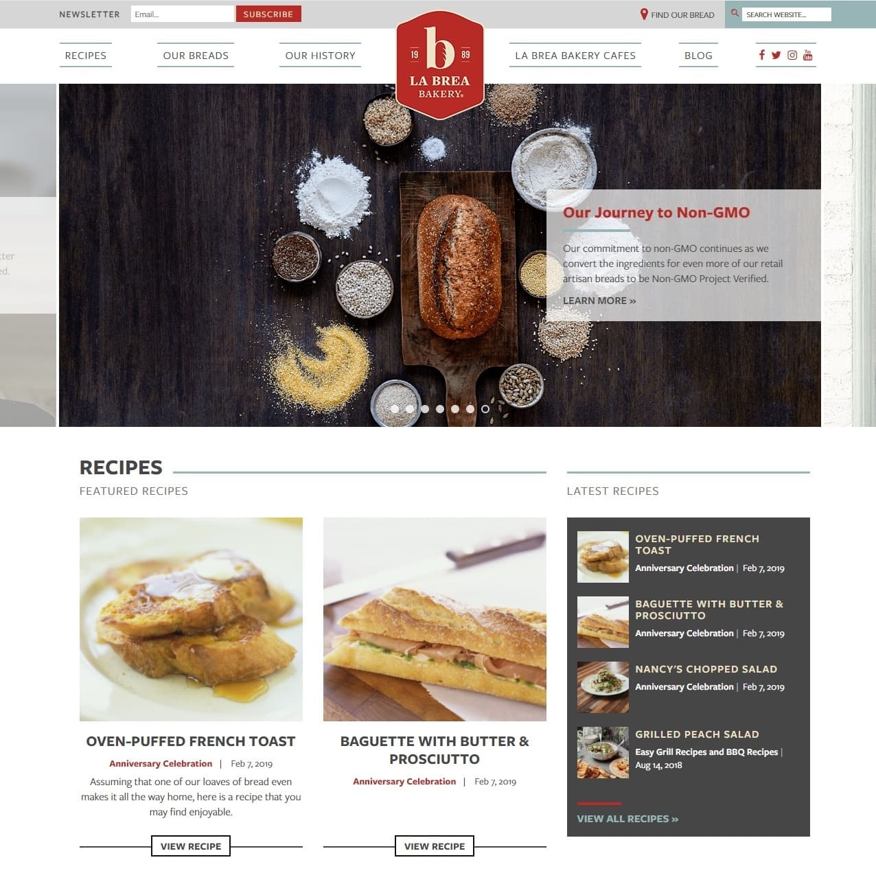 La Brea Bakery Website