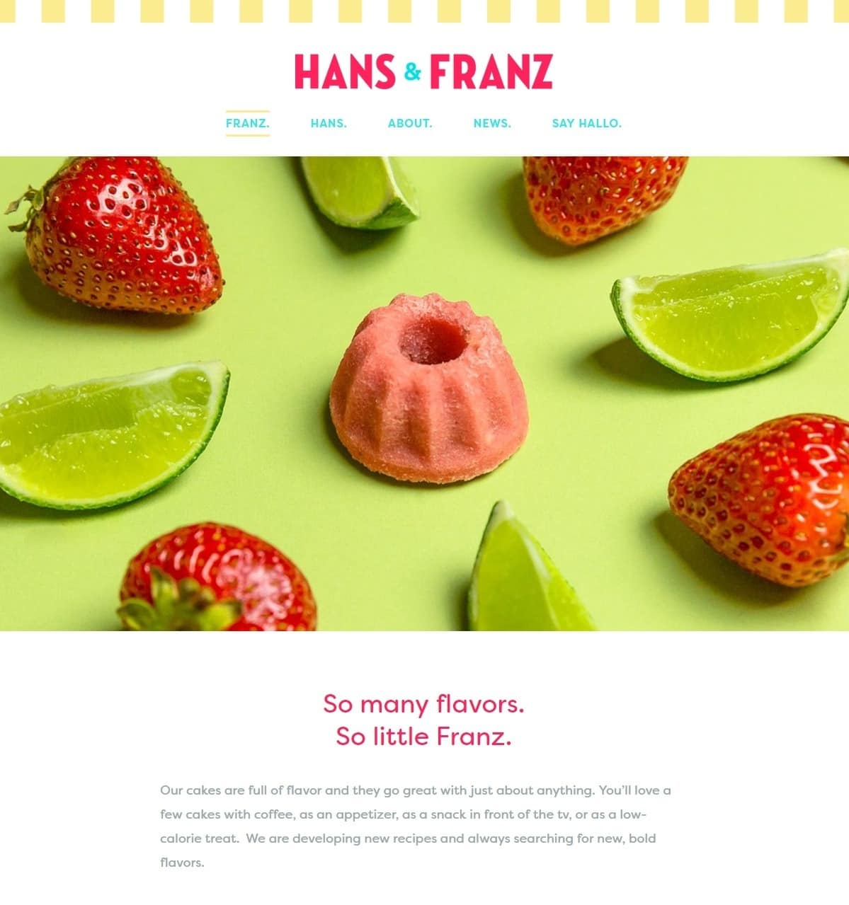 Hans & Franz Bakery Website