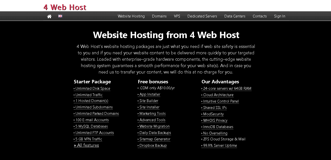 4webhost main