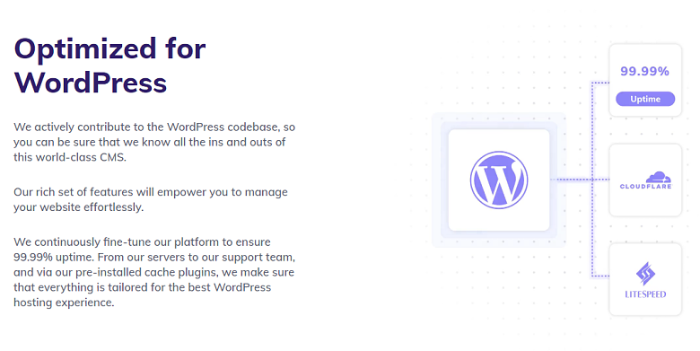 Description of Hostinger's managed WordPress optimizations